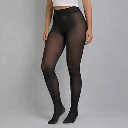 Collant Polaire Thermique Effet Transparent | Lady Daily Lady Daily